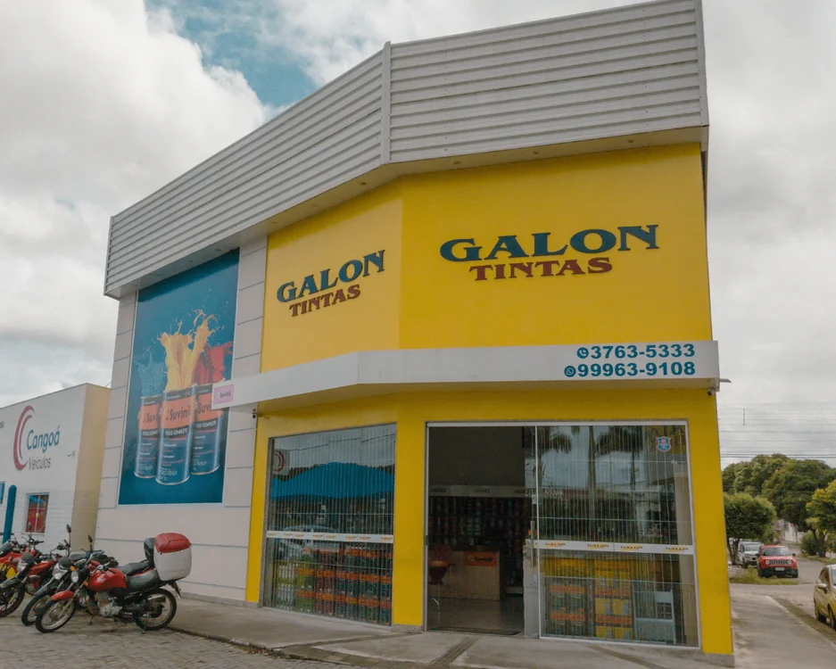 Fachada da Loja Galon Tintas em São Mateus